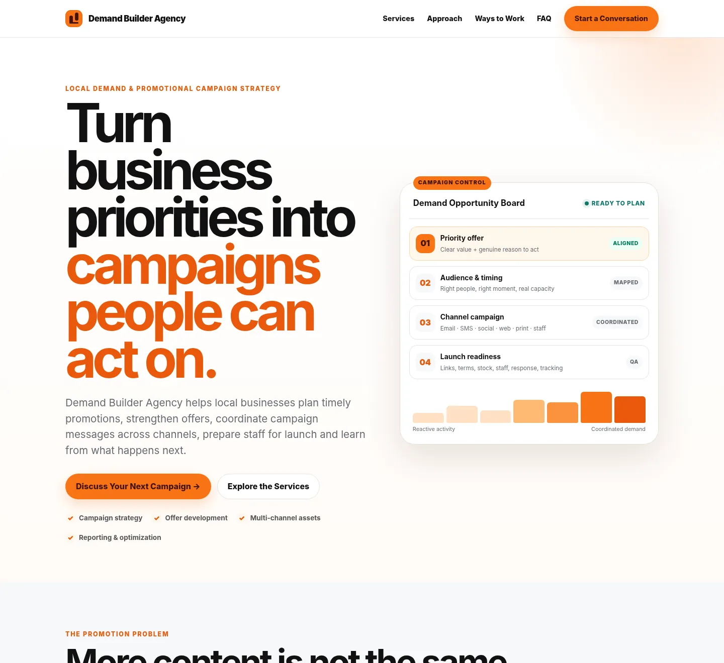 Demand Builder Agency sales page preview